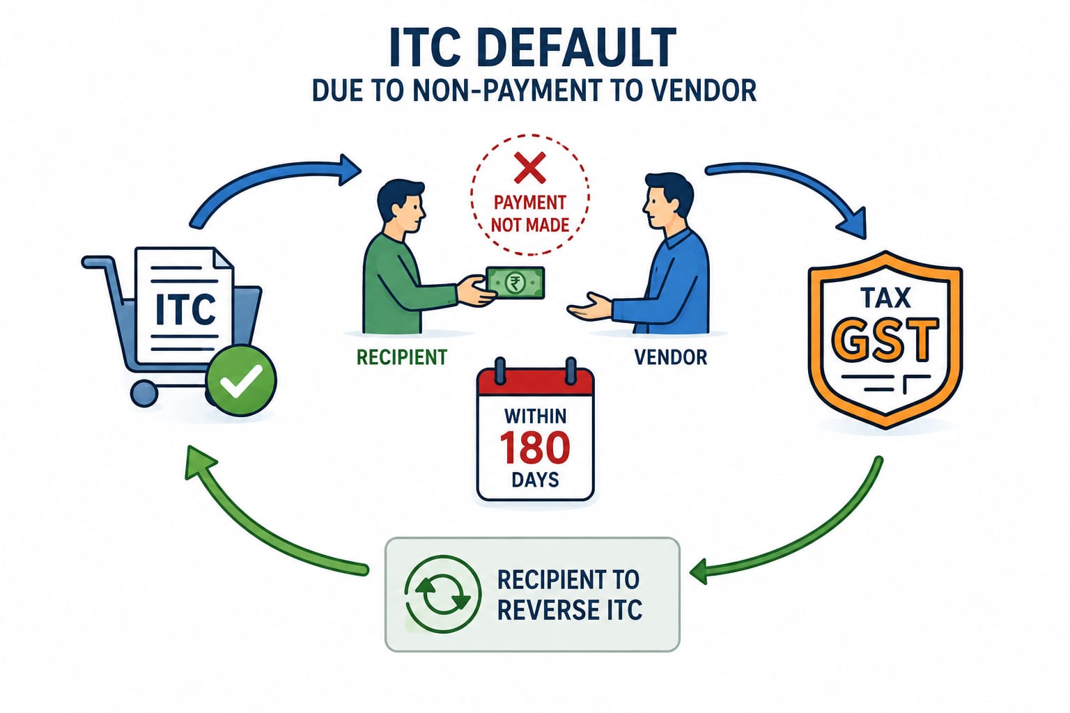 Defaults in Vendor payment obligations backfires in GST regime